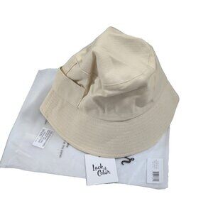 Lack of Color Women's Holiday Cotton Canvas Bucket Hat (Beige, M/L) - New